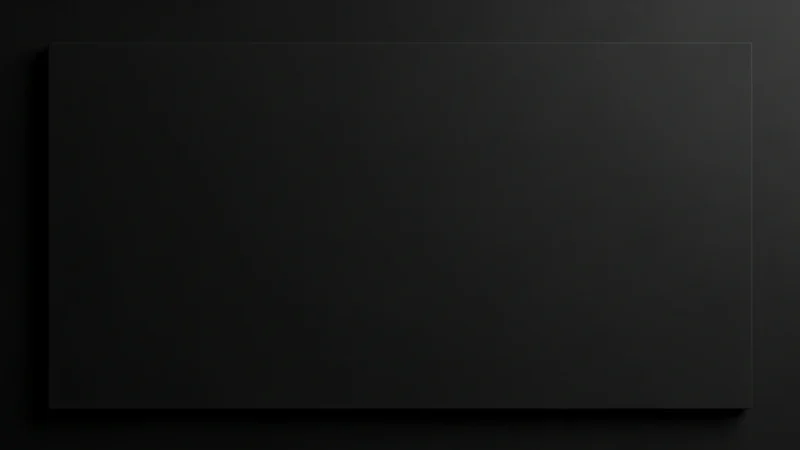 powerpoint fondo negro 1.175Z Black rectangular panel mounted on a dark wall with subtle shadows.