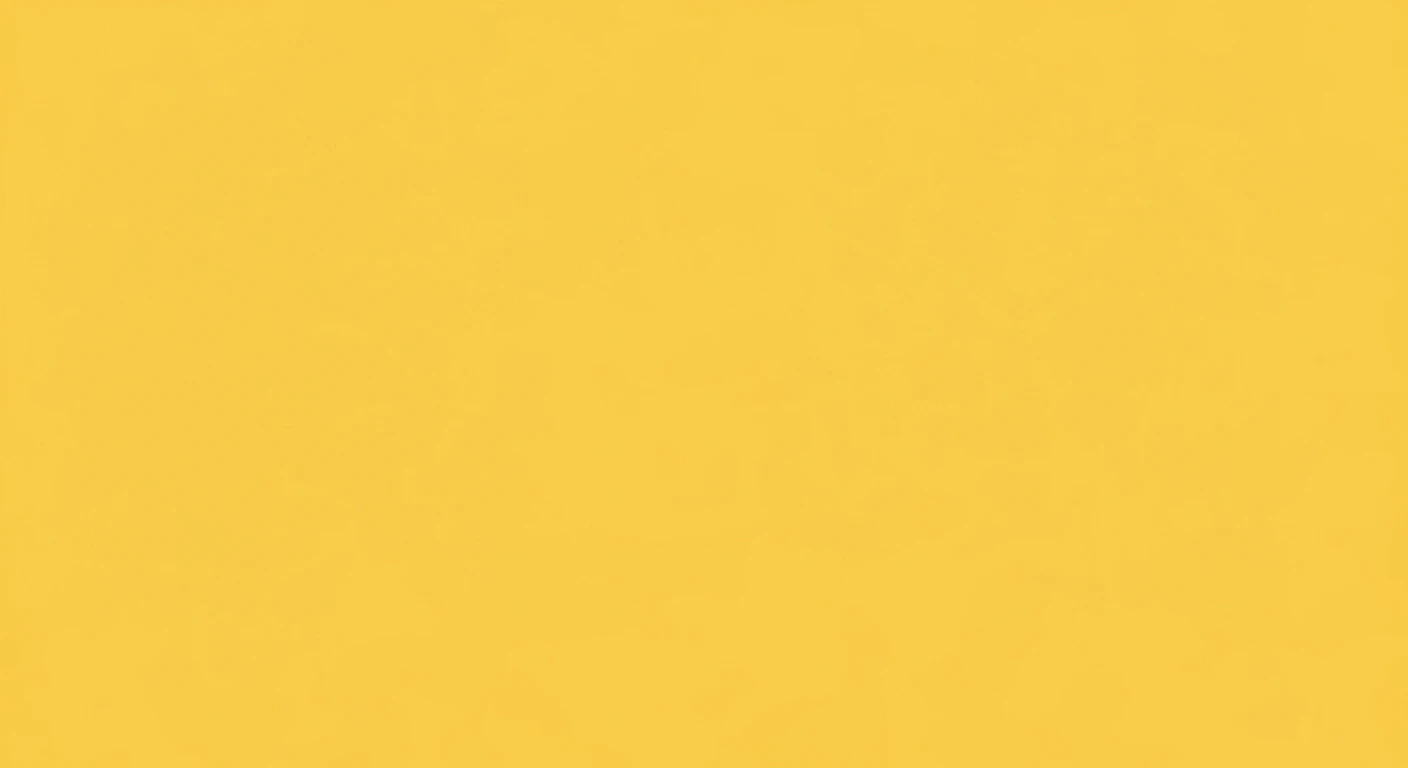 Solid yellow background with no objects or text visible.