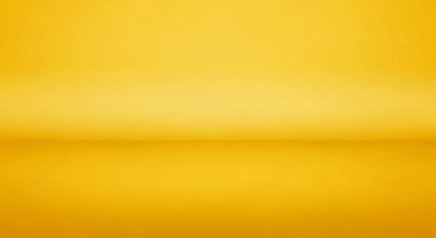 Solid yellow gradient background with smooth transition from light to dark shades.
