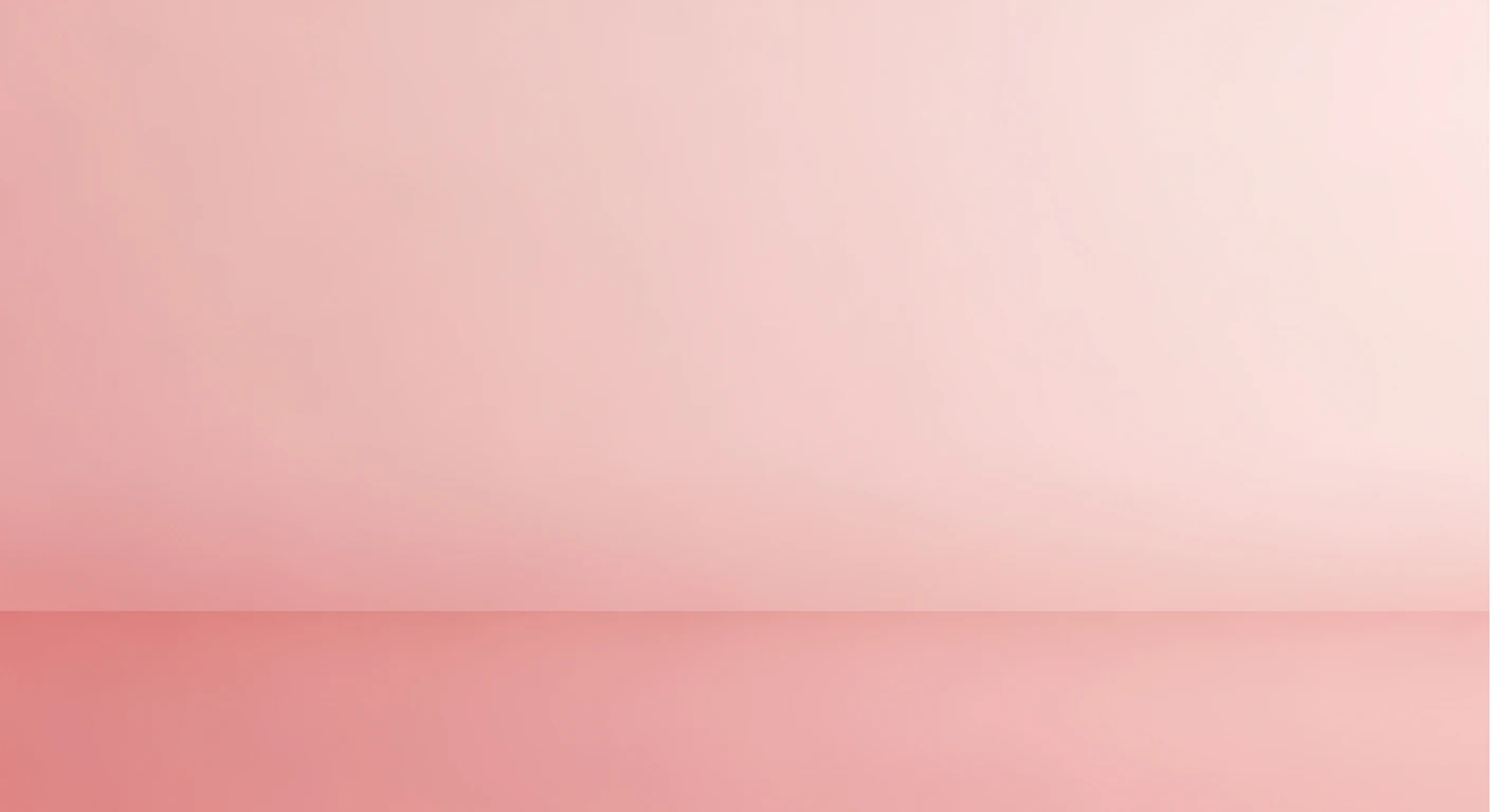 Empty minimalist room with seamless pink walls and reflective pink floor.