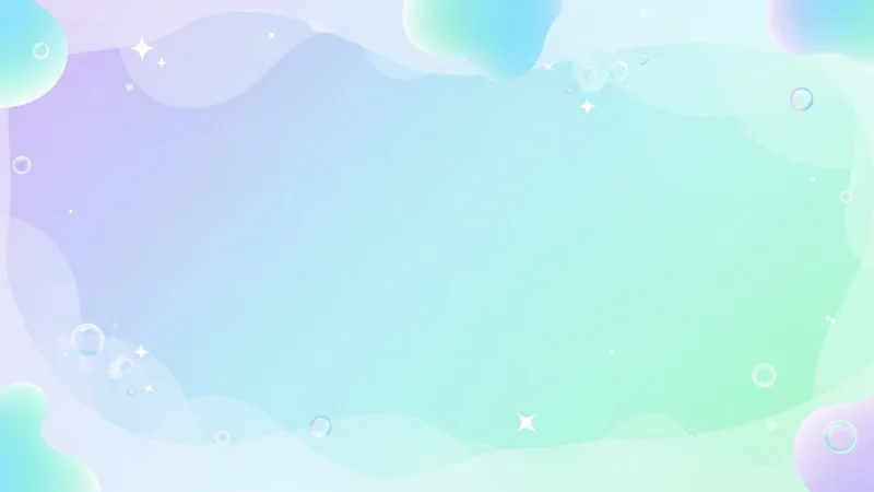 lindo fondo para powerpoint.435Z Abstract pastel gradient background with soft blue, green, and purple hues and translucent bubbles.