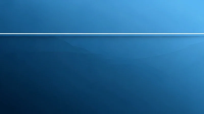 Abstract blue background with a horizontal white line dividing lighter and darker shades.