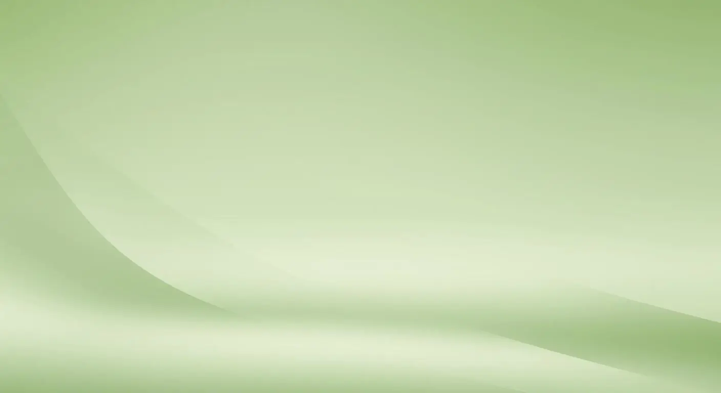 Abstract smooth gradient background with light green and subtle curved shapes.