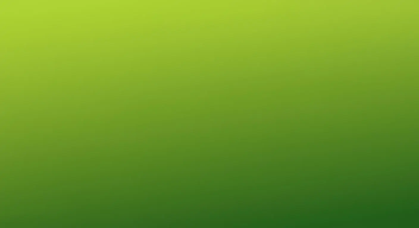 Gradient background transitioning from bright lime green to dark green.