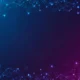 Abstract digital network design with blue and purple glowing interconnected nodes on dark background.
