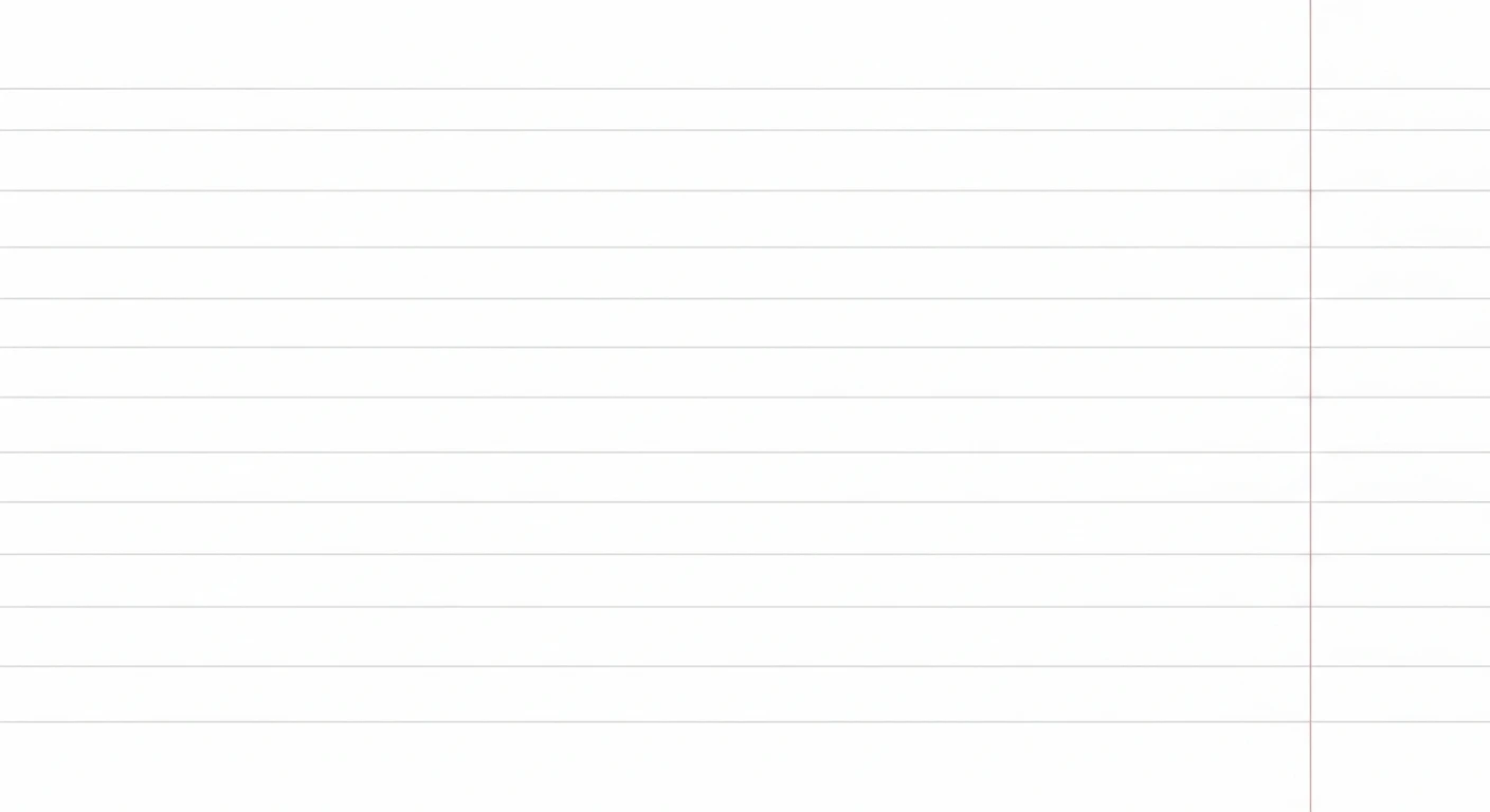 Blank white lined notebook paper with light blue horizontal lines and a red vertical margin line on the right side.