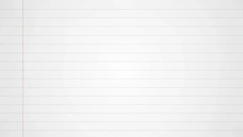 Blank white lined notebook paper with horizontal blue lines and a vertical red margin line.