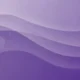 Abstract background with layered purple waves and transparent hexagonal shapes.