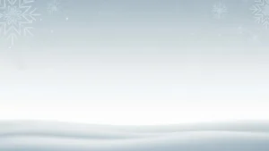 Minimalistic winter landscape with soft snowdrifts and subtle snowflake patterns on pale blue background.