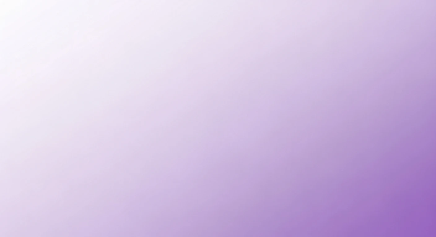 Gradient background transitioning from light lavender to deep purple, smooth texture.