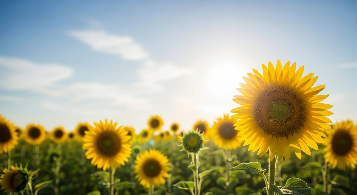 Sunflower PowerPoint Background