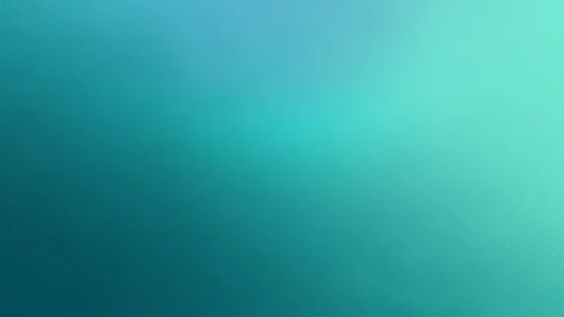 Abstract gradient background with teal and turquoise hues and subtle hexagonal pattern.