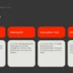 Glossary slide with definitions of Shinto, Metropolis, Innovation Hub, and Minimalism on a dark gray background.
