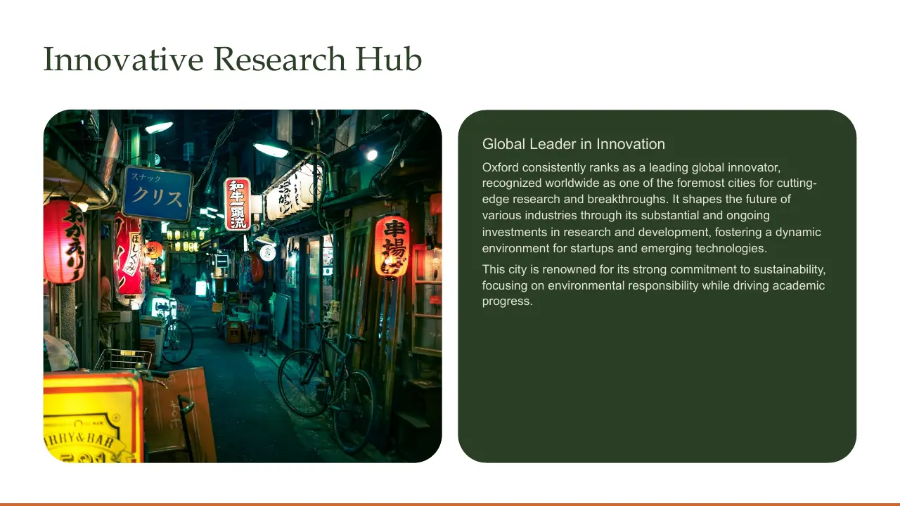 Nighttime narrow street scene with illuminated Japanese lanterns and bicycles.