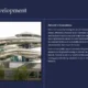 Modern reflective metallic architectural structure with curved design elements and greenery below.