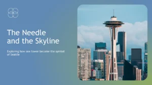 Professional presentation slide featuring the Seattle Space Needle against a city skyline.