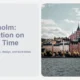 Left side text reading "Stockholm: Innovation on Nordic Time" and a waterfront view of historic buildings under a partly cloudy sky on the right.