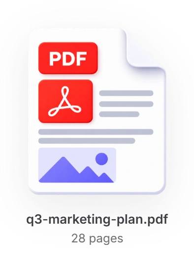 PDF file icon for q3-marketing-plan.pdf, 28 pages